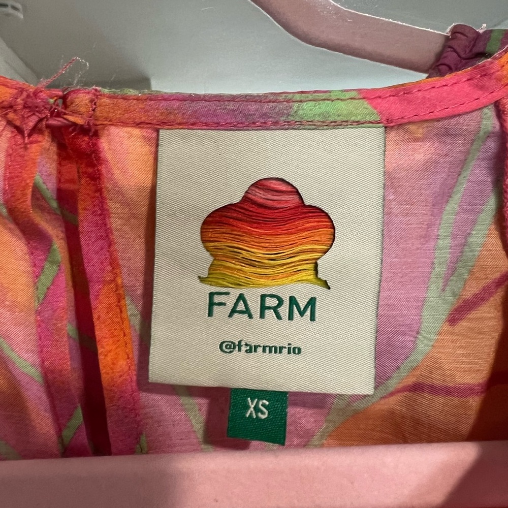 Farm Rio bright forest Ruffle top - Picture 3 of 4